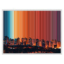 Leinwandbild mit Schattenfugenrahmen im Format 30×24", weißer Rahmen