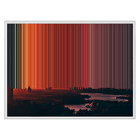 30×24" Float Frame Canvas - White Frame variant