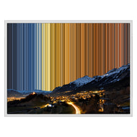 30×24" Float Frame Canvas - White Frame variant