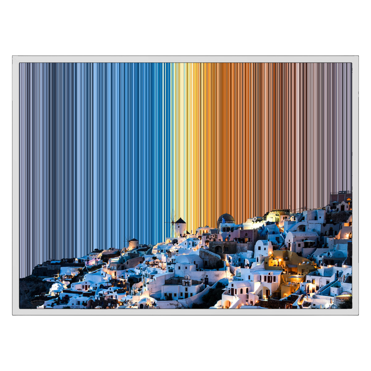 Lienzo con marco flotante, 30×24", marco blanco