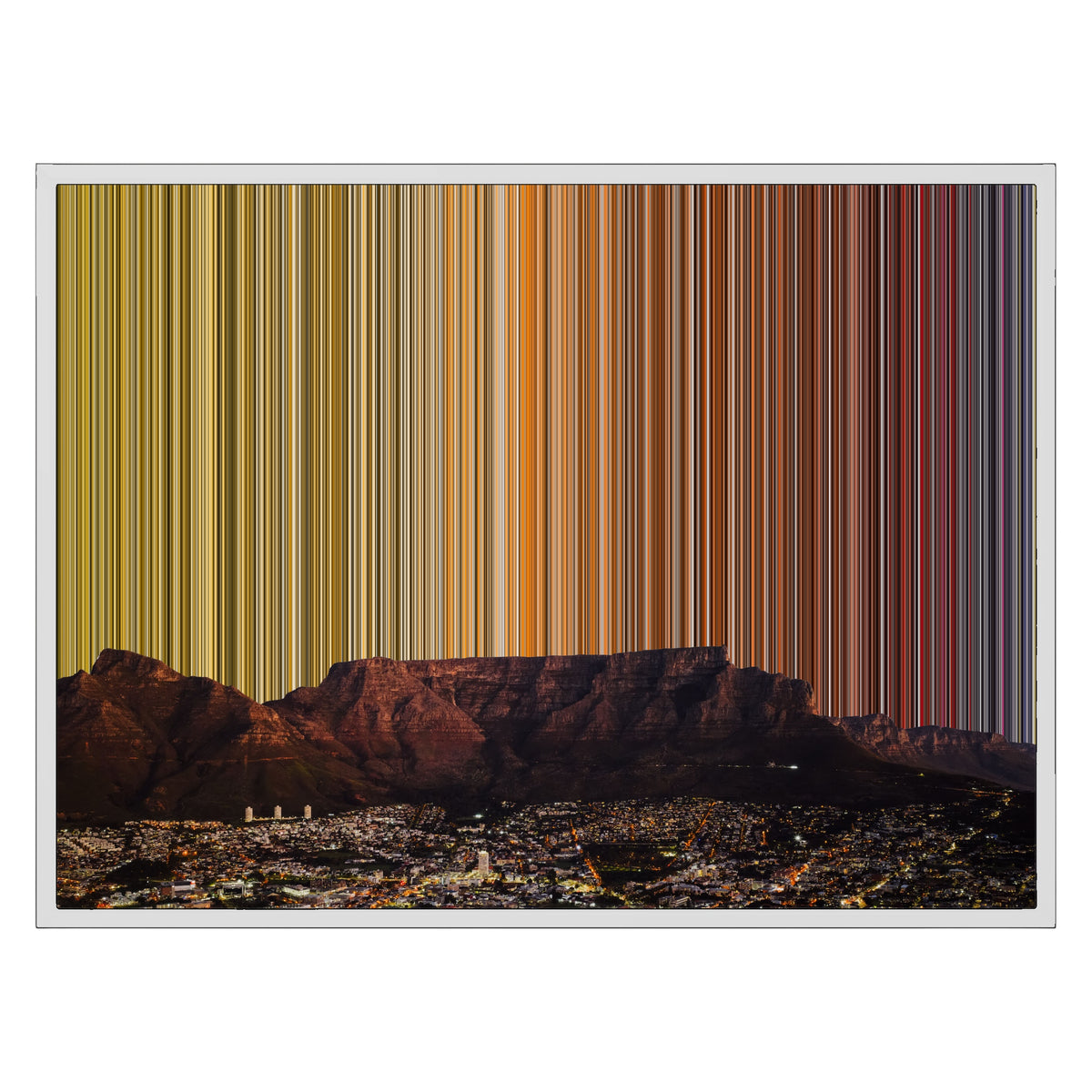 30×24" Float Frame Canvas - White Frame variant