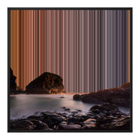 Lienzo con marco flotante, 30×30", marco negro