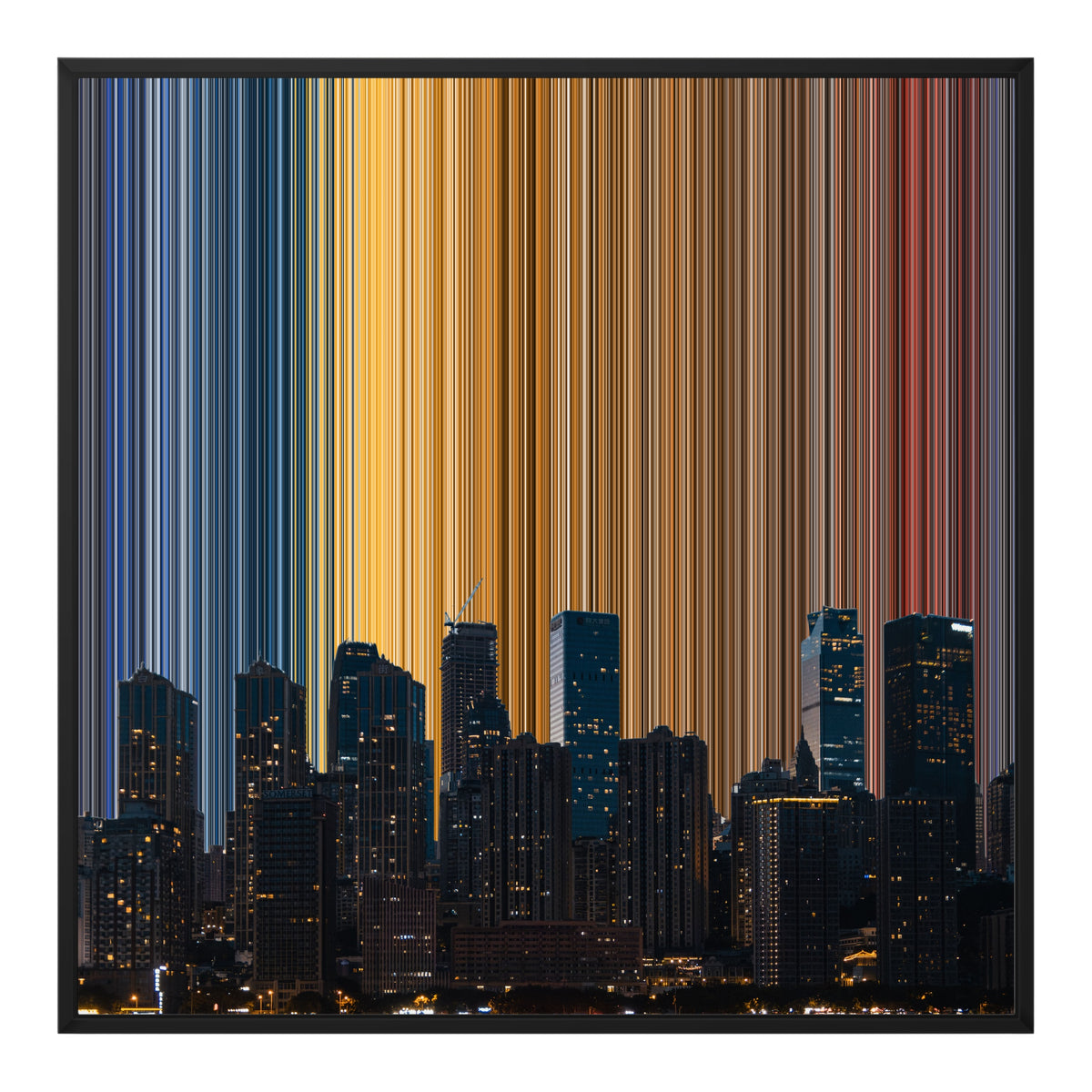 30×30" Float Frame Canvas - Black Frame variant