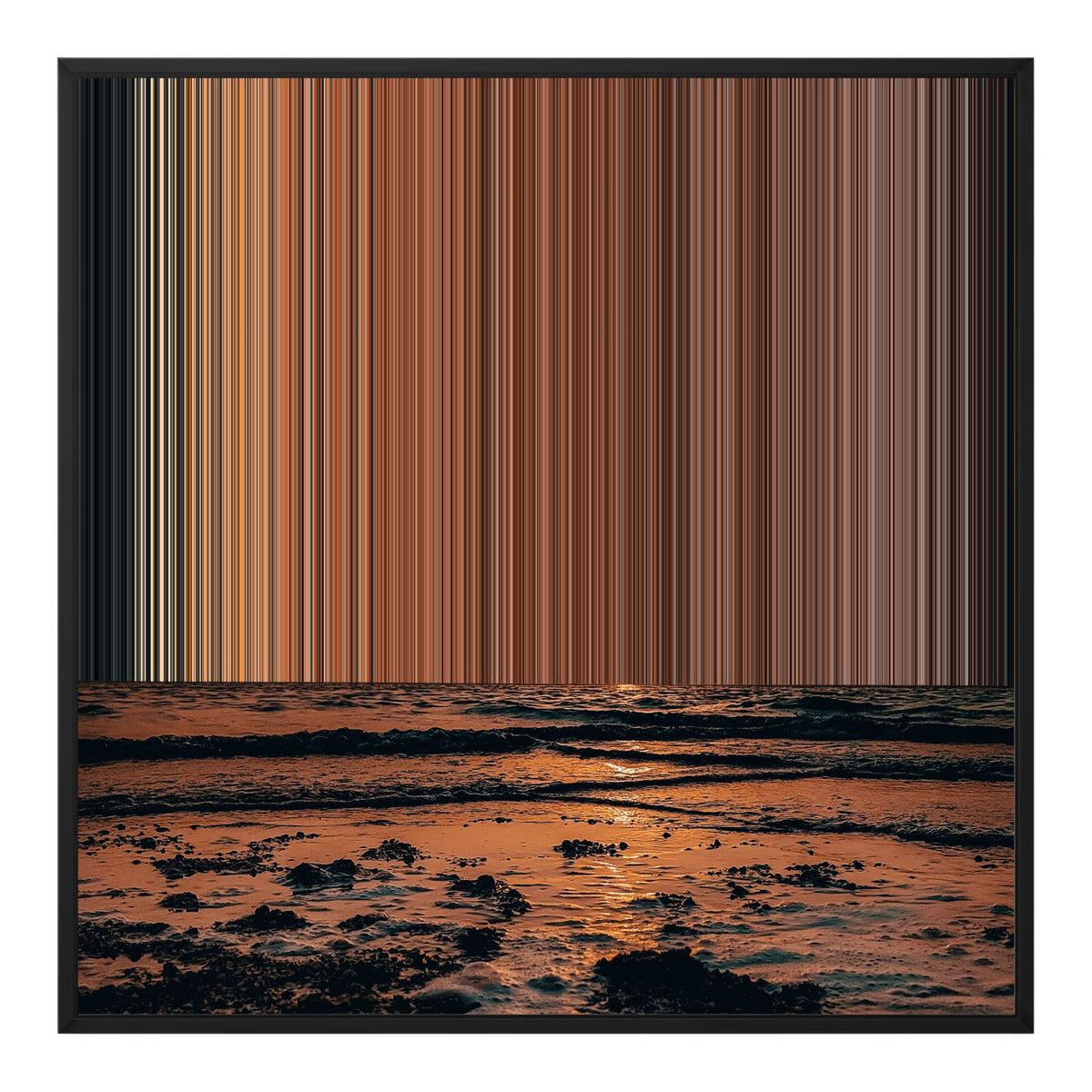 30×30" Float Frame Canvas - Black Frame variant