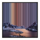 Lienzo con marco flotante, 30×30", marco negro