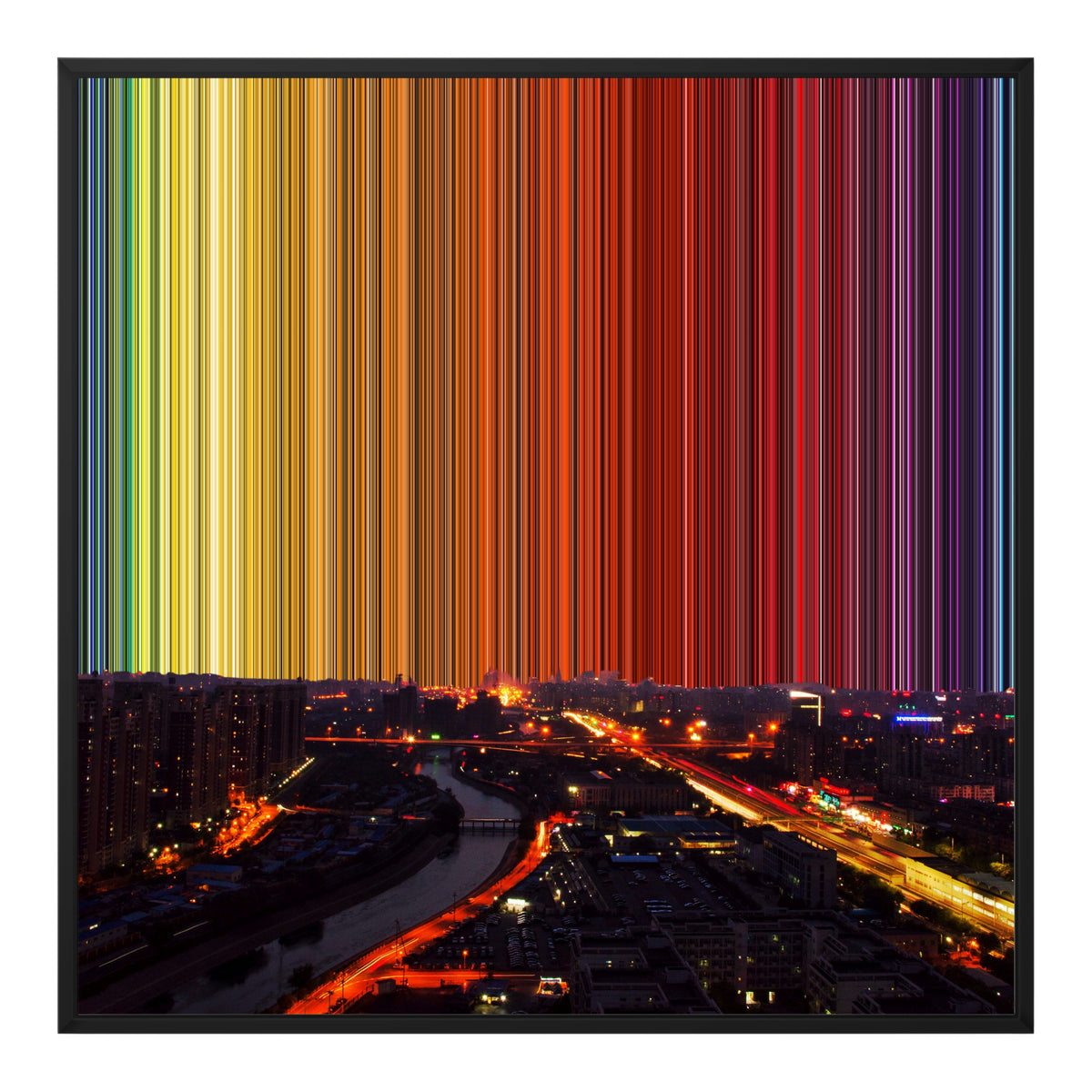 30×30" Float Frame Canvas - Black Frame variant