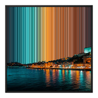 Lienzo con marco flotante, 30×30", marco negro