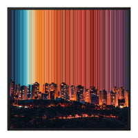 Leinwandbild mit Schattenfugenrahmen im Format 30×30", schwarzer Rahmen