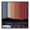 Lienzo con marco flotante, 30×30", marco negro