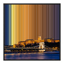 Lienzo con marco flotante, 30×30", marco negro