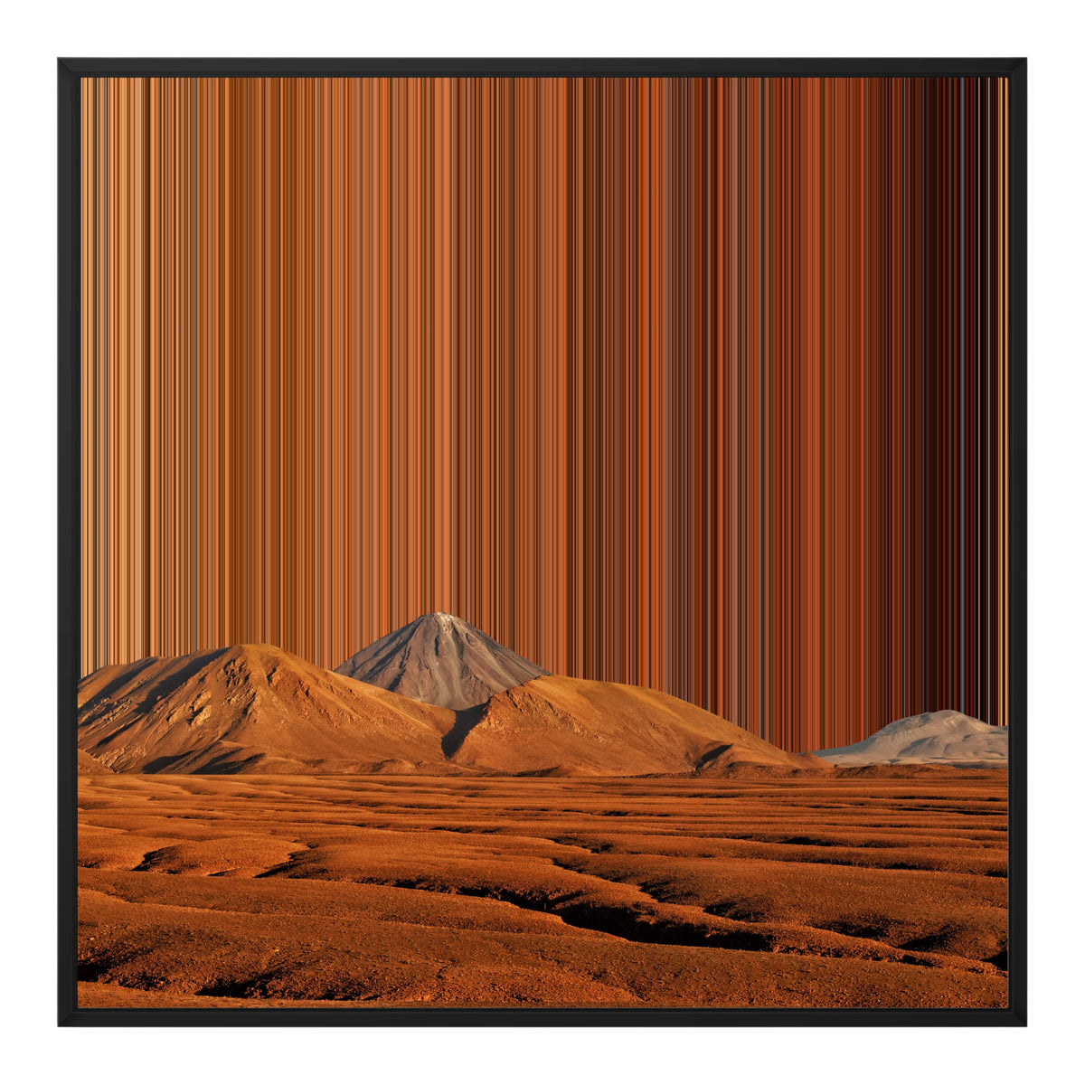 30×30" Float Frame Canvas - Black Frame variant
