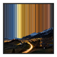 30×30" Float Frame Canvas - Black Frame variant