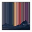 Lærred i floater-ramme, 30×30", sort ramme