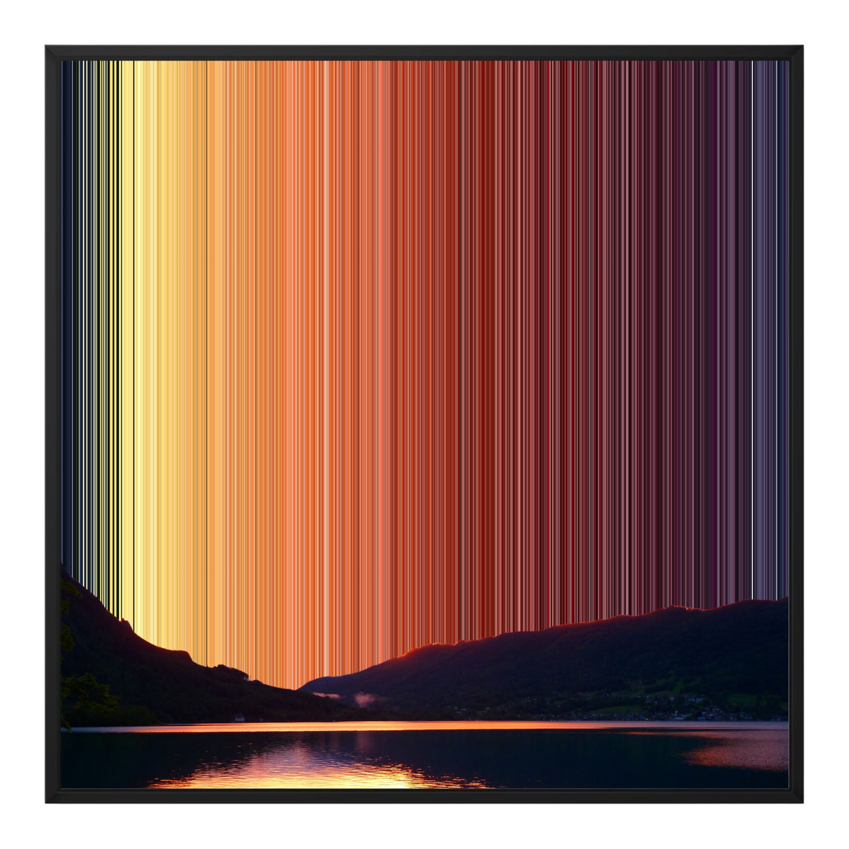 30×30" Float Frame Canvas - Black Frame variant
