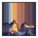 Leinwandbild mit Schattenfugenrahmen im Format 30×30", schwarzer Rahmen