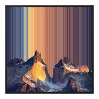 Leinwandbild mit Schattenfugenrahmen im Format 30×30", schwarzer Rahmen