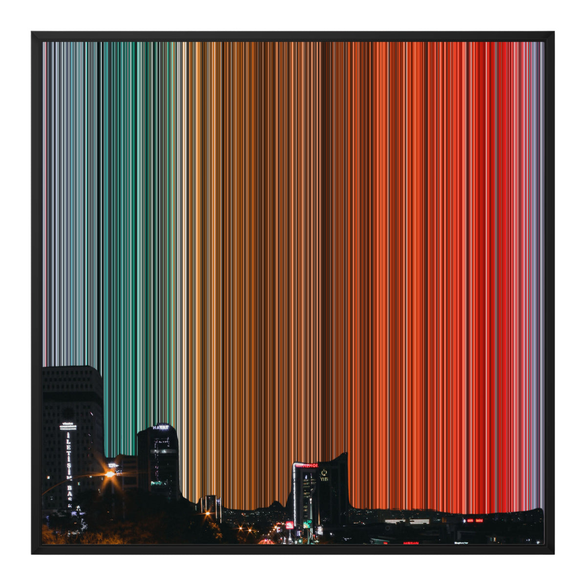 30×30" Float Frame Canvas - Black Frame variant