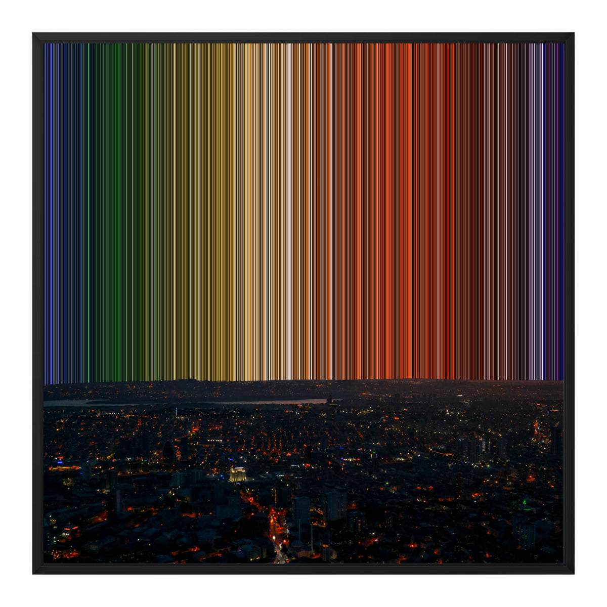 30×30" Float Frame Canvas - Black Frame variant