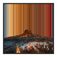Canvastavla i floaterram, 30×30", svart ram