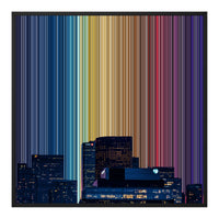 30×30" Float Frame Canvas - Black Frame variant