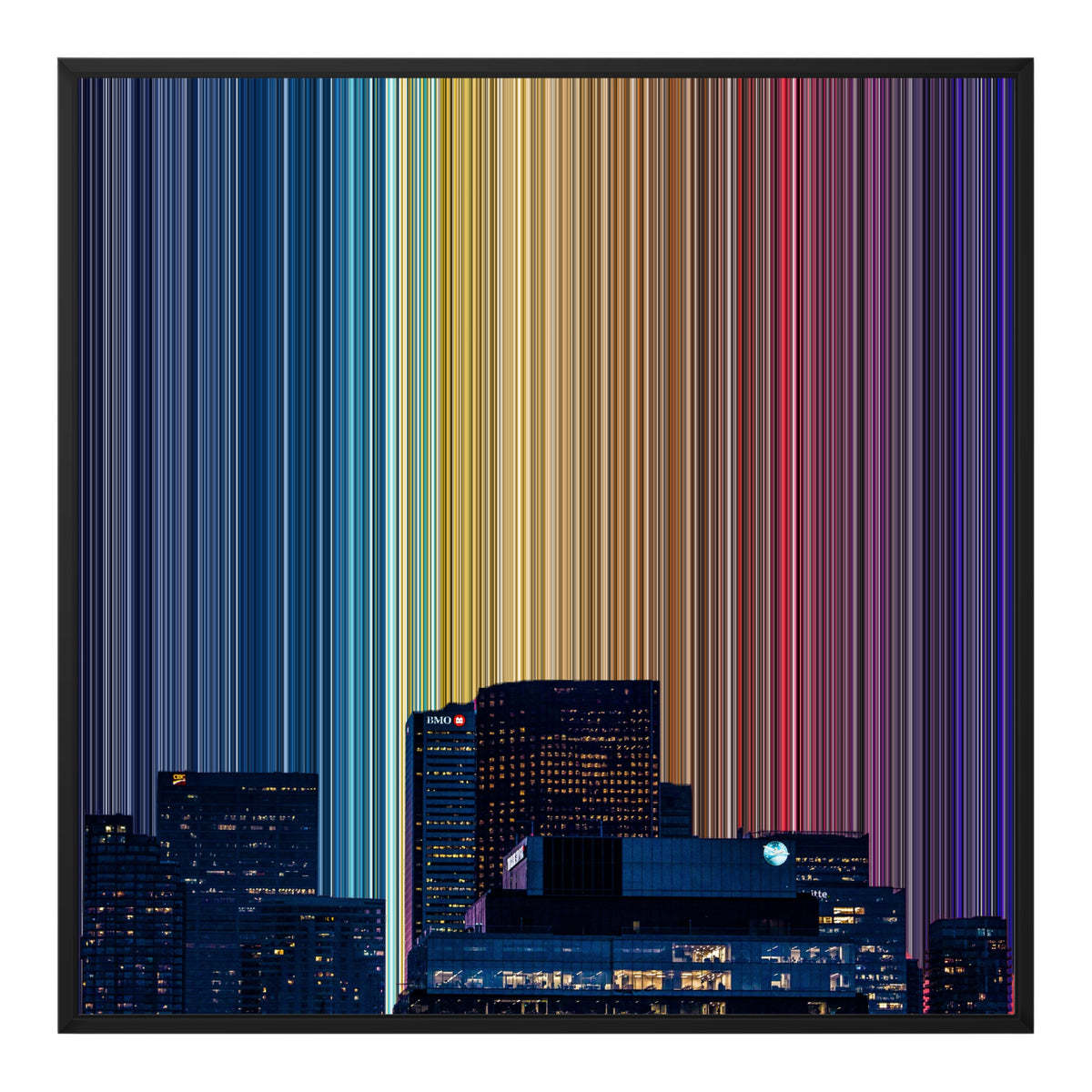30×30" Float Frame Canvas - Black Frame variant