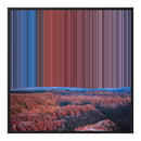 Lærred i floater-ramme, 30×30", sort ramme