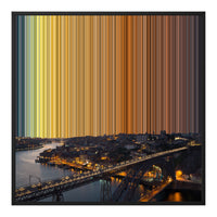 Lienzo con marco flotante, 30×30", marco negro