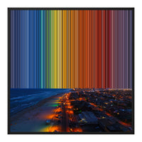 Lienzo con marco flotante, 30×30", marco negro