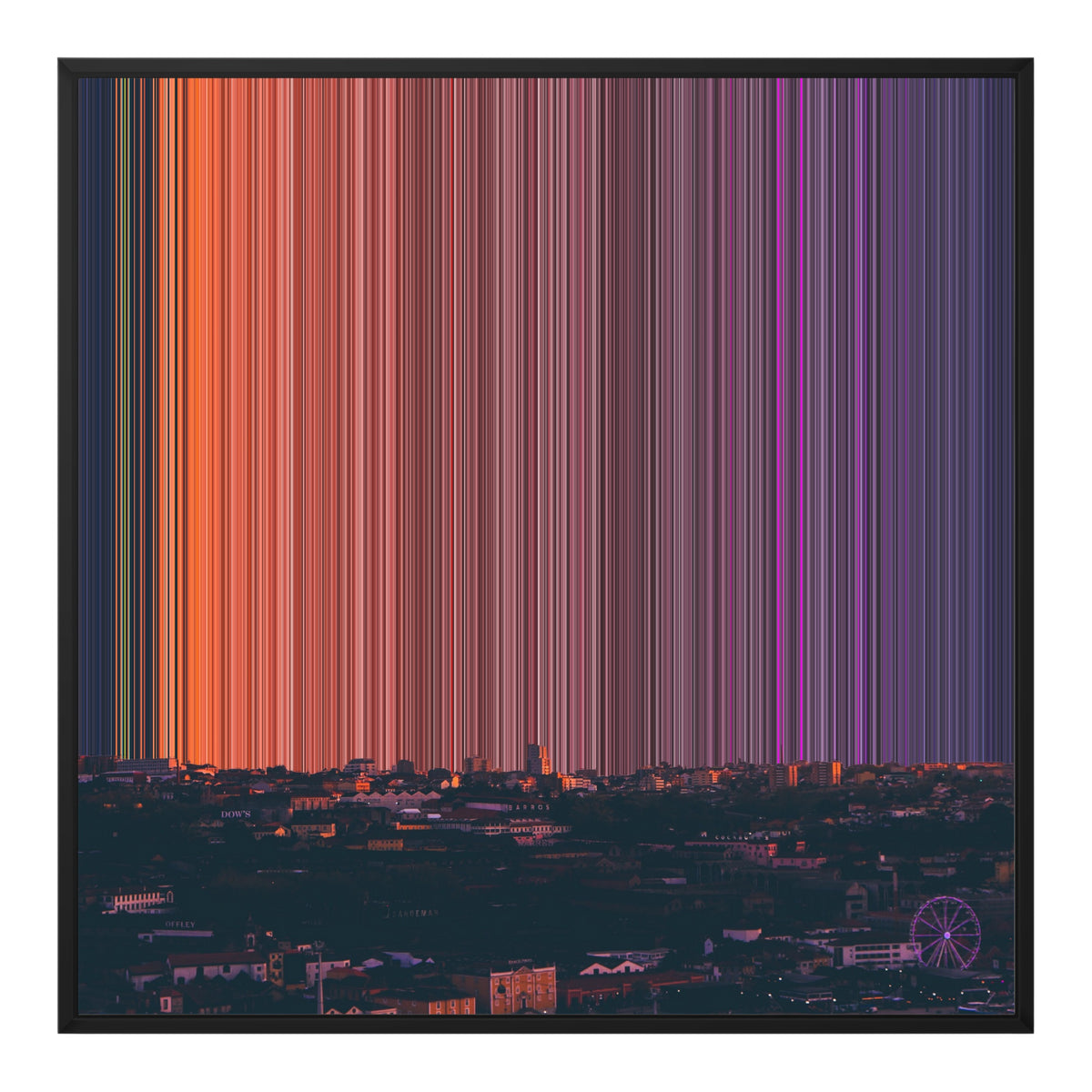 30×30" Float Frame Canvas - Black Frame variant
