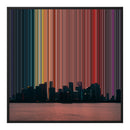 Leinwandbild mit Schattenfugenrahmen im Format 30×30", schwarzer Rahmen