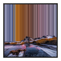 Canvastavla i floaterram, 30×30", svart ram