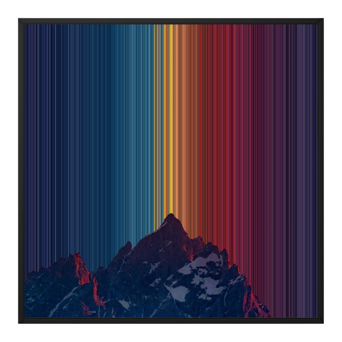 30×30" Float Frame Canvas - Black Frame variant
