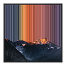 Lienzo con marco flotante, 30×30", marco negro