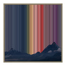 Lærred i floater-ramme, 30×30", ramme i naturtræ