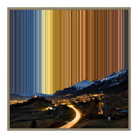 30×30" Float Frame Canvas - Natural Frame variant
