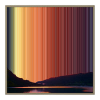 30×30" Float Frame Canvas - Natural Frame variant