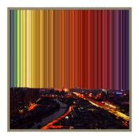 30×30" Float Frame Canvas - Natural Frame variant