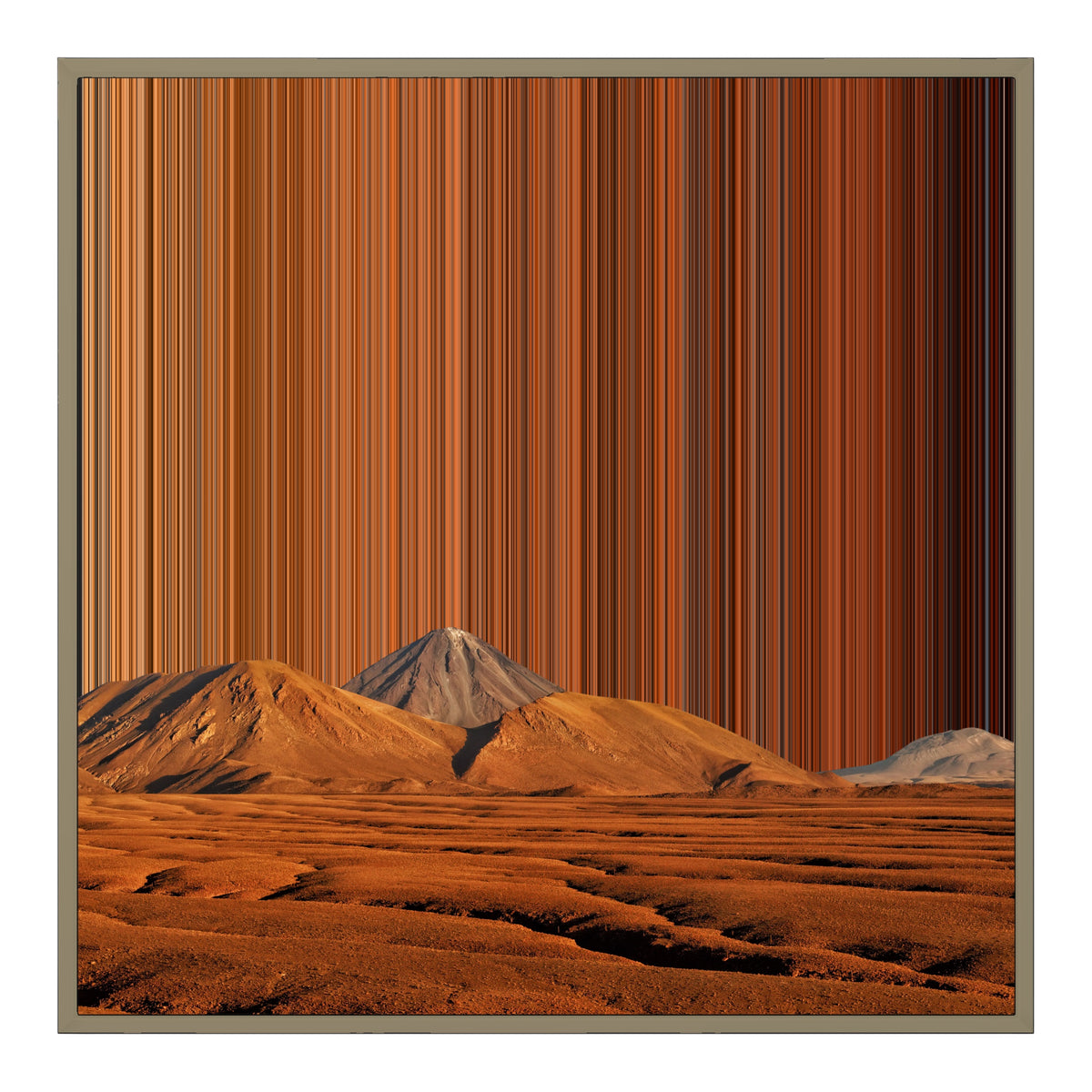 30×30" Float Frame Canvas - Natural Frame variant