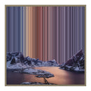 Lienzo con marco flotante, 30×30", marco de madera natural