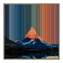 Leinwandbild mit Schattenfugenrahmen im Format 30×30", Rahmen aus Naturholz