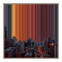 30×30" Float Frame Canvas - Natural Frame variant