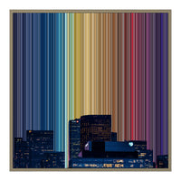 30×30" Float Frame Canvas - Natural Frame variant