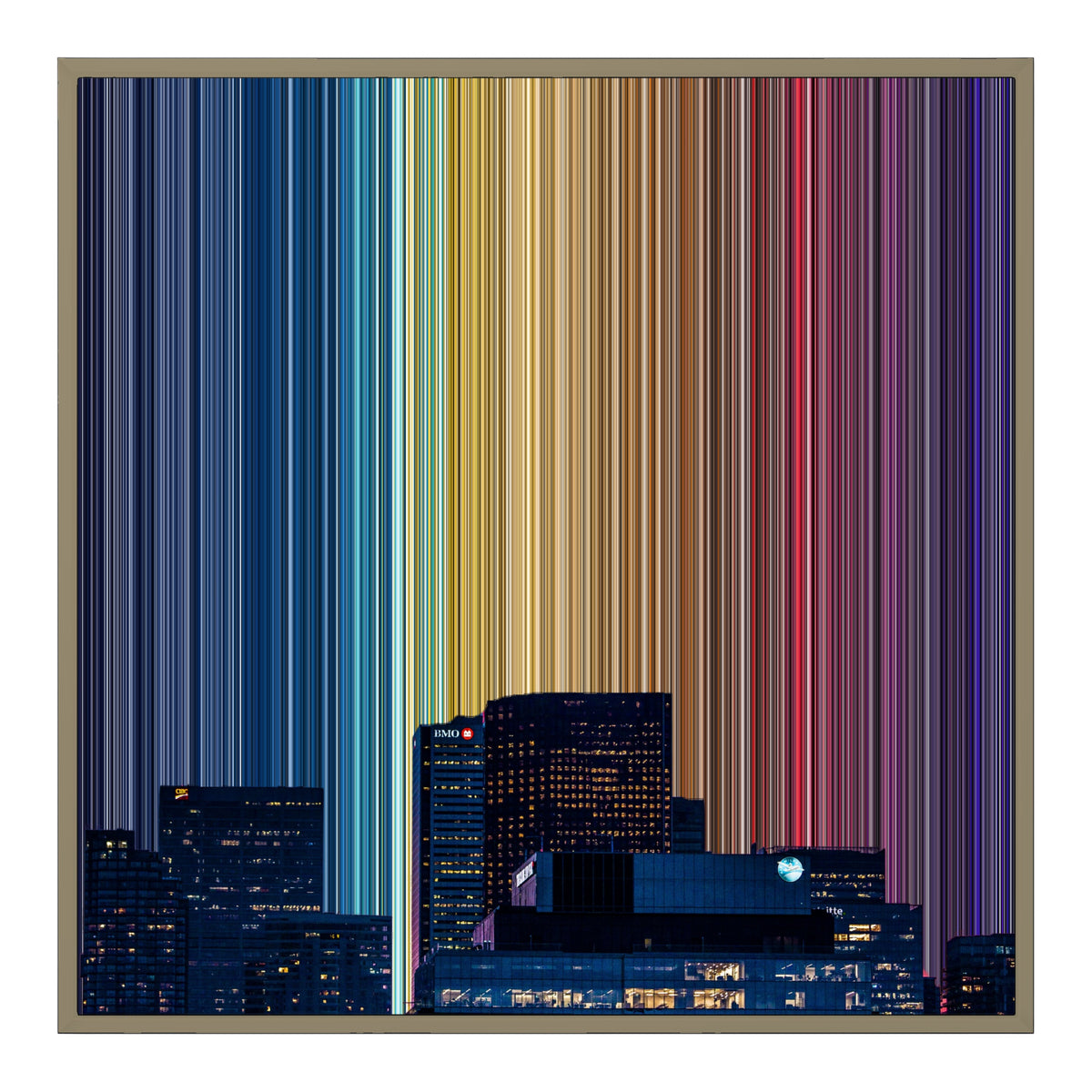 30×30" Float Frame Canvas - Natural Frame variant