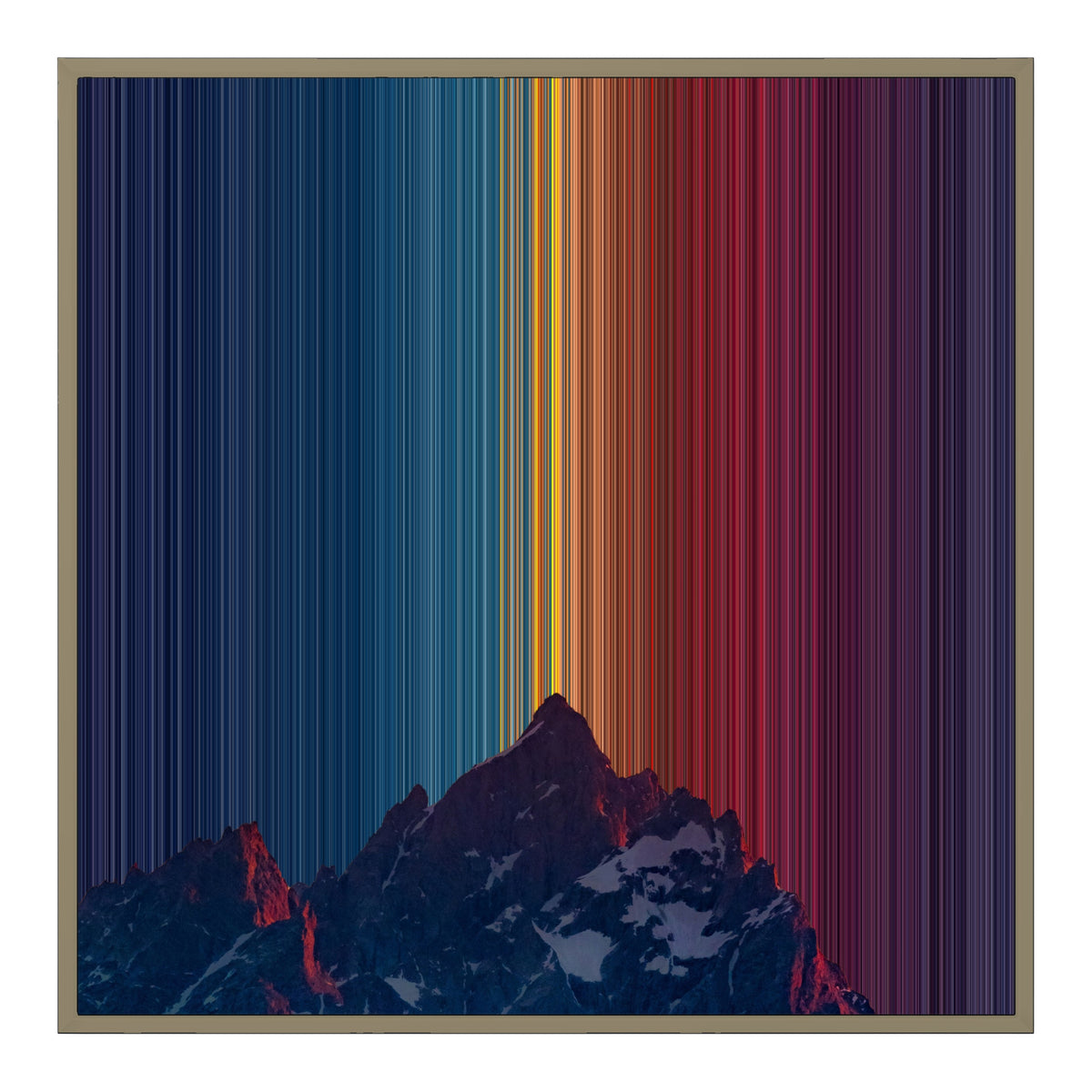 30×30" Float Frame Canvas - Natural Frame variant
