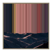 Canvas in baklijst, 30×30", naturel houten lijst