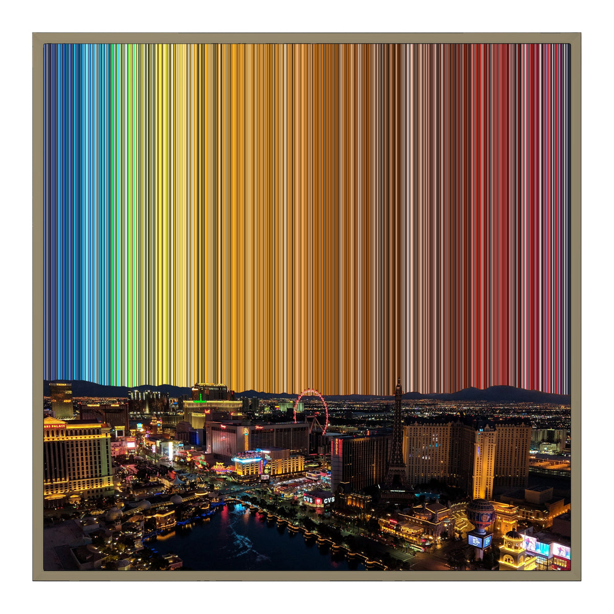 30×30" Float Frame Canvas - Natural Frame variant