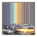 Lienzo con marco flotante, 30×30", marco de madera natural