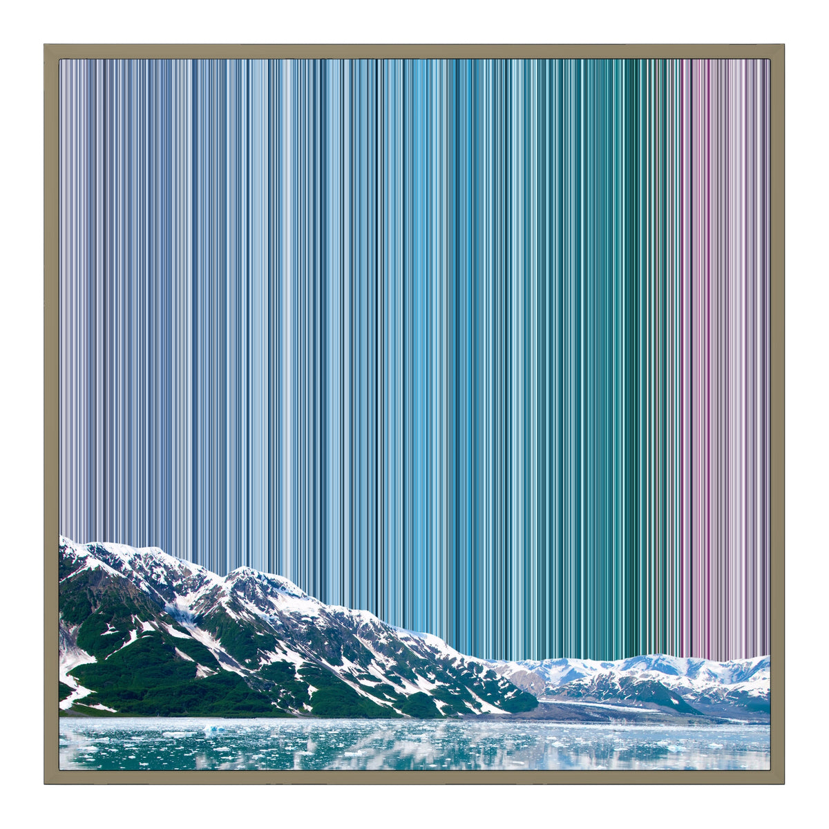 30×30" Float Frame Canvas - Natural Frame variant