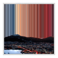Lienzo con marco flotante, 30×30", marco blanco
