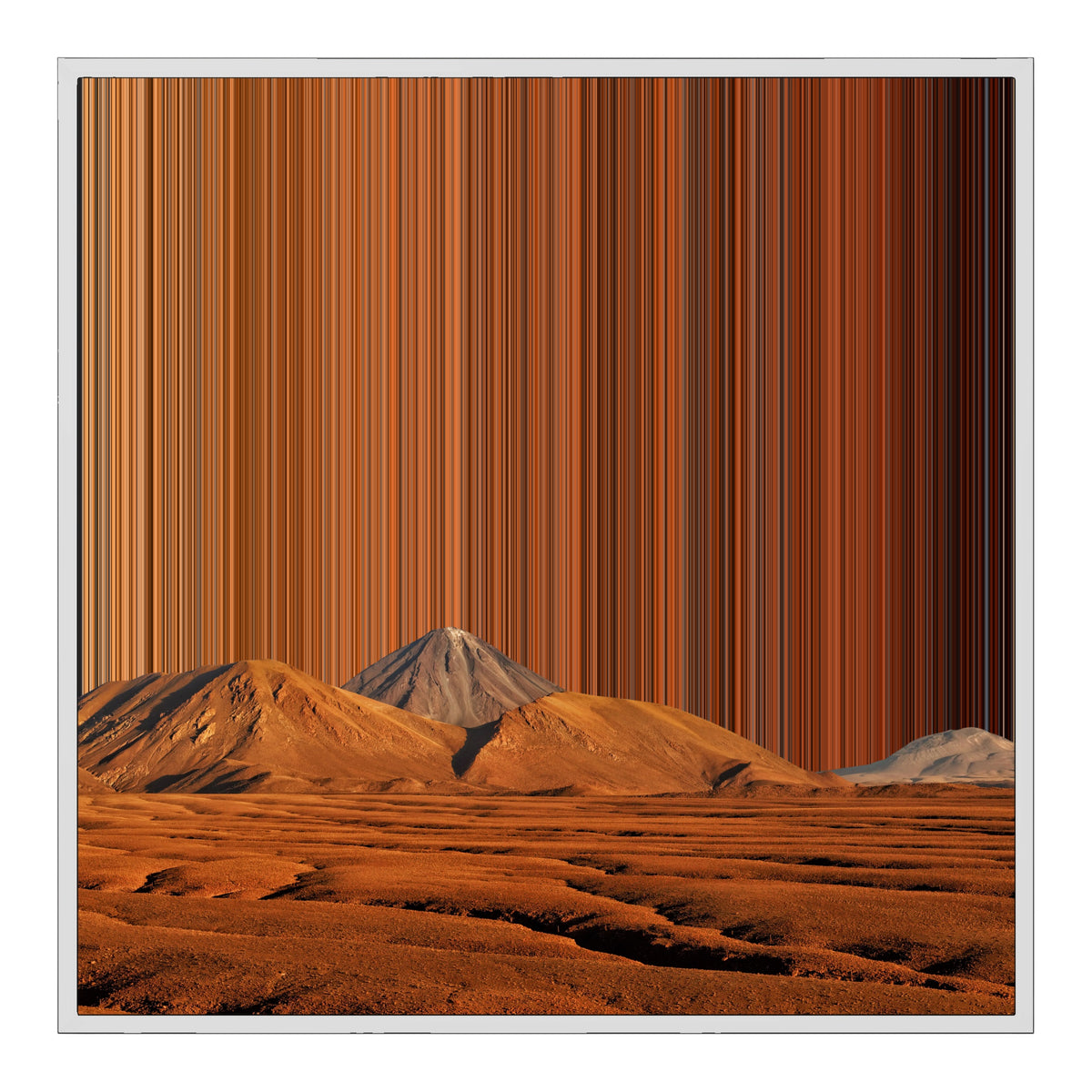 30×30" Float Frame Canvas - White Frame variant